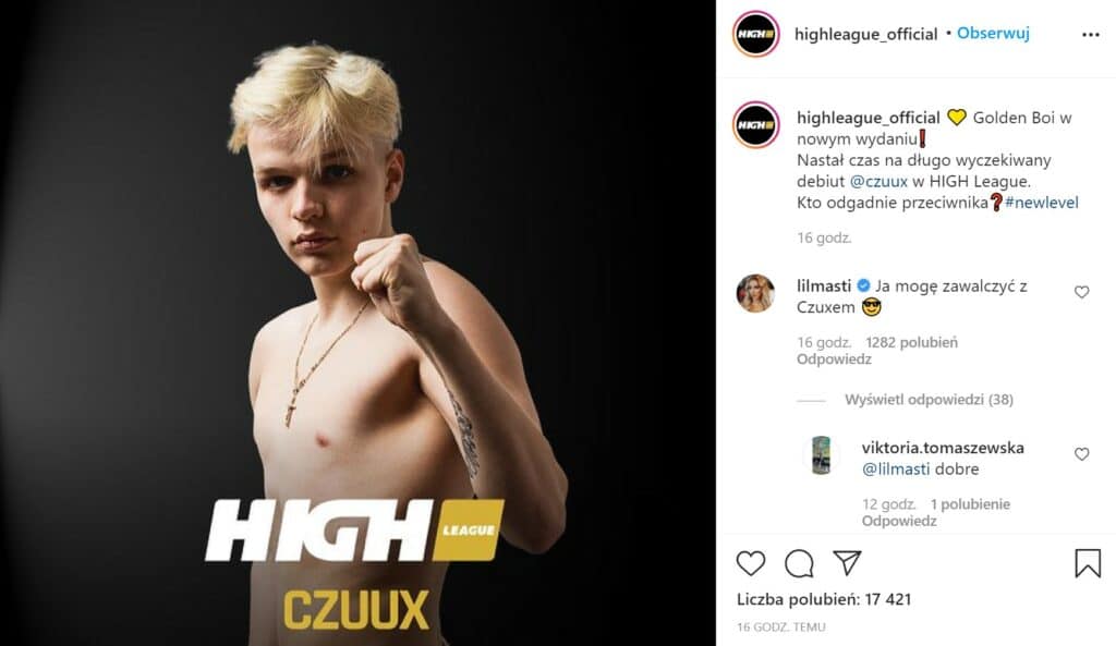 Czuux wystąpi na HIGH League MMA!