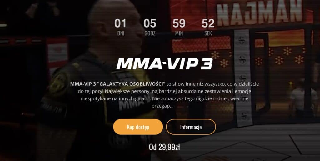 MMA VIP 3 jak obejrzeć w internecie?