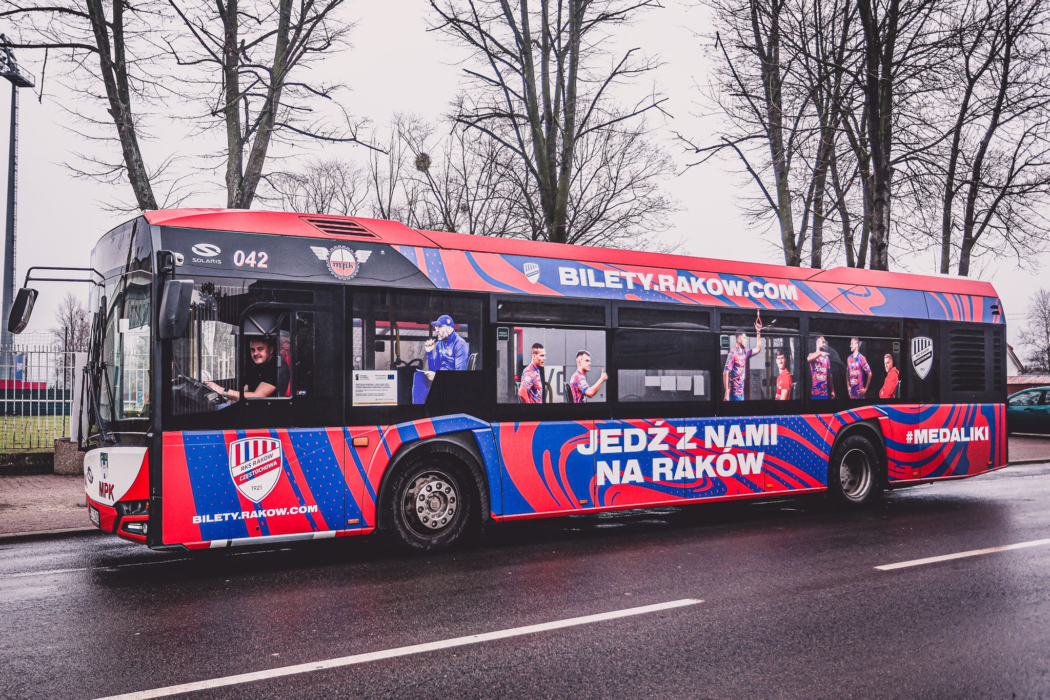 Autobusy w barwach Rakowa w Częstochowie