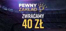 40 PLN jako Pewny Zakład w Betclic