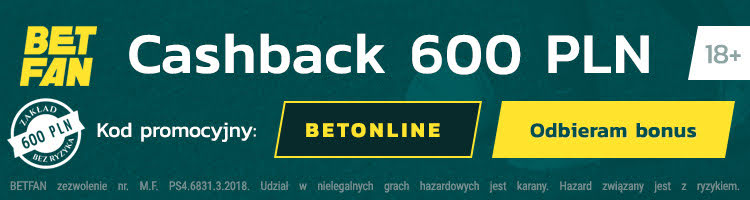 Betfan bonus specjalny - kod promocyjny "BETONLINE"